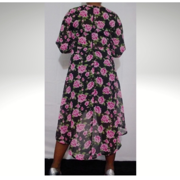 High Low Sheer Tie waist Duster - Picture 3 of 3